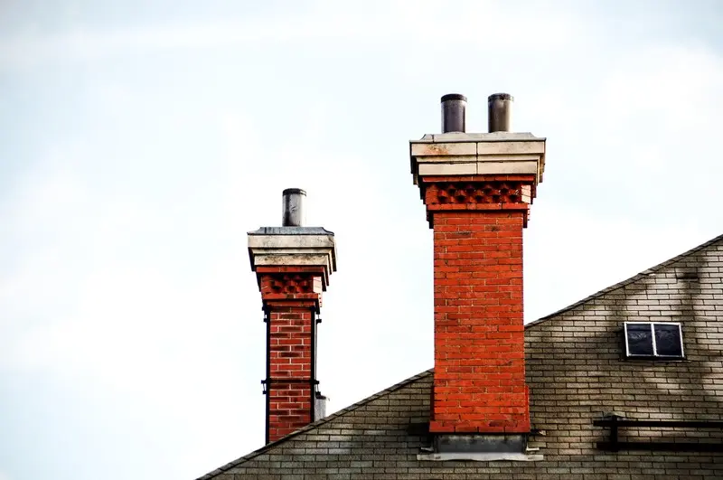 Cheminée extérieur sur une maison