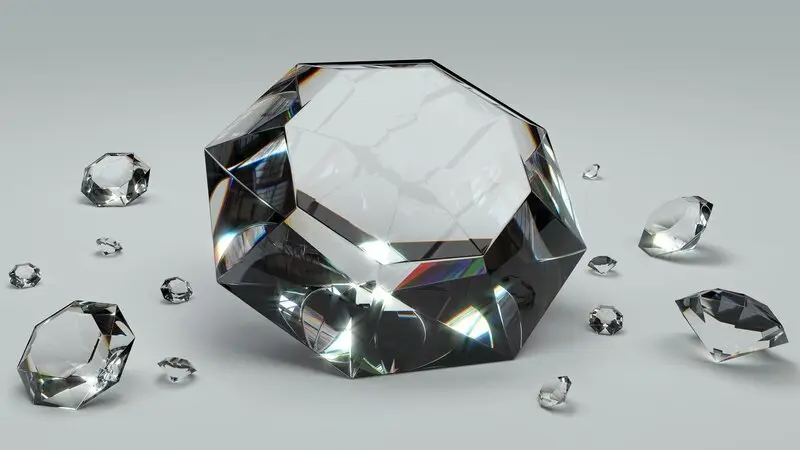 Diamants brillants étincelante
